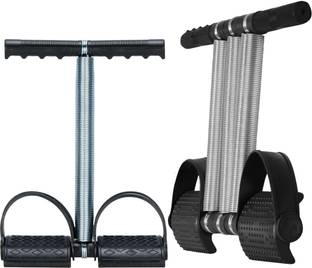 Athlian Single & Triple Spring Tummy Trimmer Combo High-Resistance Abdominal Workout Ab Exerciser