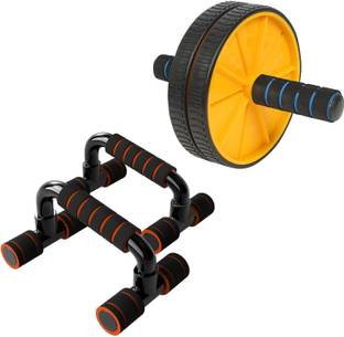 Wearslim Abdominal Wheel With Push Up Bar | Ab Roller & Push Up Stand for Exercise Ab Exerciser