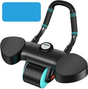 Manogyam Automatic Rebound Abdominal Wheel Elbow Support,Core Workout Equipment for Ab Exerciser