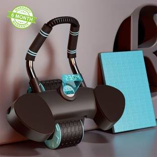 FirstFit Automatic Rebound Ab Wheel Roller for Core Workout With Elbow Support & Timer Ab Exerciser