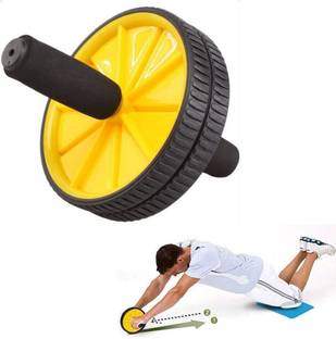 AJRO DEAL Double Wheel Ab Roller Gym For Exercise Fitness Equipment workout equipments Ab Exerciser