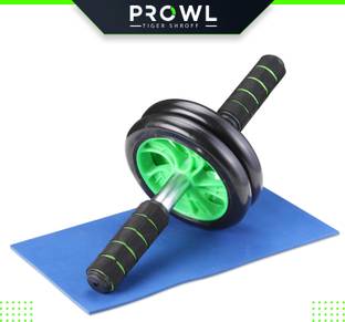 PROWL by Tiger Shroff Double Ab Wheel Roller With Knee Pad | Abs Roller | Exercise Roller Ab Exerciser Ab Exerciser