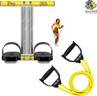 PRO365 Double Spring Tummy Trimmer with Toning Tube For Workout (yellow) Ab Exerciser