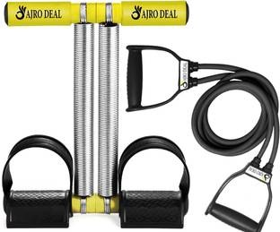 AJRO DEAL Fitness Combo Double Spring Tummy Trimmer With Heavy Toning Tube for Workout Ab Exerciser