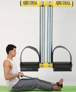 AJRO DEAL Double Spring Tummy Trimmer- Fitness Equipment (Black) Ab Exerciser
