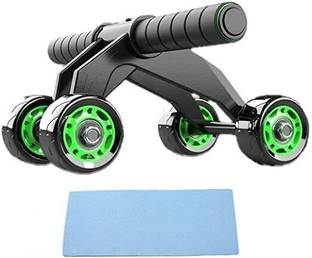 AJRO DEAL 4 Wheel Ab Roller for Abdominal Stomach Training, Six Pack Workout at Home Ab Exerciser