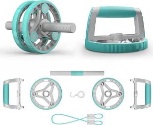 Shopeleven Adjustable Ab Roller No Floor Damage Multipurpose Unisex Weight Loss Workout Ab Exerciser