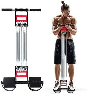 SMBT New 3 in 1 Multi Usage 5 Detachable Chest Pull Spring for Men Ab Exerciser Ab Exerciser