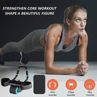 Manogyam Automatic Rebound Abdominal Wheel Elbow Support,Core Workout Equipment for Ab Exerciser