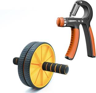 Wearslim Double Wheel Ab Roller Wheel & Hand Strengthener Adjustable Resistance 10-40kg Ab Exerciser