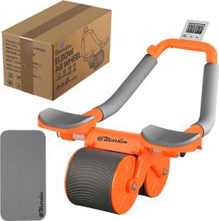 Wearslim Automatic Rebound Ab Abdominal Exercise Roller with Elbow Support and Timer Ab Exerciser