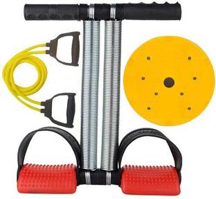 USTRADERS Double spring Tummy Trimmer , Tummy Twister and Toning tube Combo Ab Exerciser