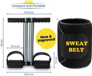 Spegi Double Spring Tummy Trimmer FREE={ SWEAT BELT } Fitness Equipment Ab Exerciser