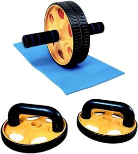 GRYPP 2-in-1 AB Roller Wheel with Push-Up Bar for Home Workout Ab Exerciser