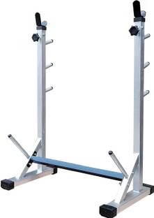 SX FITNESS Multi-Functional Squat Stand, Bicep Stand with 5 Adjustable Height Level Ab Exerciser