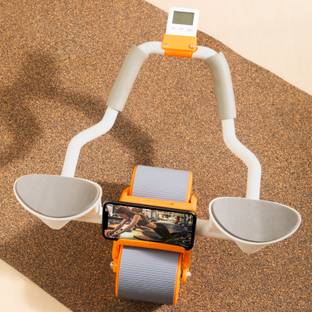 Cult Ab Roller for Men & Women, with Elbow Support, Timer , Mobile Holder Ab Exerciser