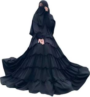 Paradise 1-5L-Black-burqa अबया हिज़ाब के साथ