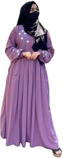 Emaan Outfit Cotton Blend Houndstooth Abaya With Hijab