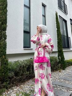 bhavyata Crepe Printed Abaya