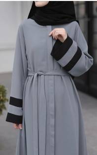 Hba Cotton Blend Self Design Burqa With Hijab