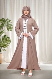 AMBAJI FASHION Polyester Solid Burqa With Hijab