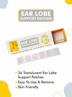 SLICKFIX Ear Lobe Tape/Invisible Ear Lobe Support Patch for Heavy Earrings (Pack of 36) Accessory Tape Dot