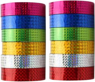 Gold Leaf Sparkled Printed Craft Tape Sh Roll All Purpose DIY Duct Tape Decorative 24Pcs Accessory Tape Dot