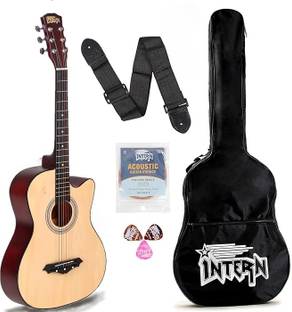 intern INT-38C-NT Acoustic Guitar Linden Wood Rosewood Right Hand Orientation