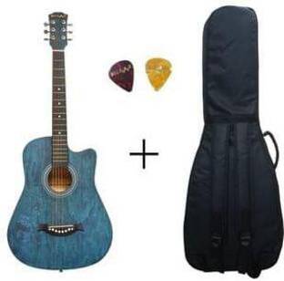 Belear I280 38Inch Cutaway Acoustic Guitar with Dual Action Truss Rod, Bag and Picks Acoustic Guitar Linden Wood, Spruce Rosewood Right Hand Orientation