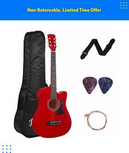 Juarez JRZ38C/RED Acoustic Guitar Linden Wood Ebony Right Hand Orientation