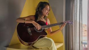 KADENCE KAD-FNTR-BRN-C(with Online Classes) Acoustic Guitar Linden Wood Rosewood Right Hand Orientation