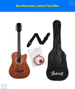 Juarez JRZ38C/MAH Acoustic Guitar Linden Wood Ebony Right Hand Orientation