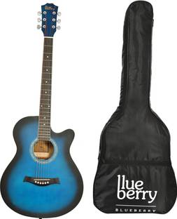 BLUEBERRY B-40-Blue Acoustic Guitar Basswood, Mahogany Rosewood Right Hand Orientation