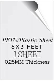 I-Birds Enterprises Clear Transparent Sheet With Double Sided Protective Film Pack Of 1 (6X3 Feet) 182.8 cm Acrylic Sheet