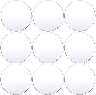 Parikshit Sublimation 9pcs transparent acrylic glass round circle disk board for art & craft 4 inch Acrylic Sheet