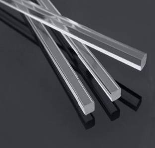 UraXx Versatile Clear Acrylic Square Rod | Solid PMMA Bar Stick for DIY Crafts 10 Pcs 12 inch Acrylic Sheet