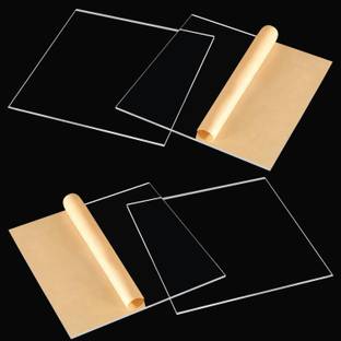 JUKR Clear Transparent Plexiglass DIY Projects Photo Frames Glass Art Craft Painting 6 inch Acrylic Sheet