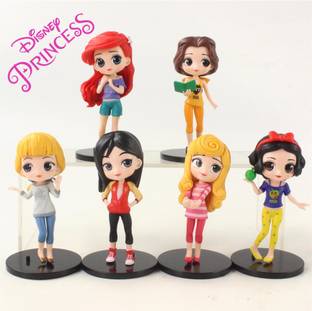 Mubco 6pcs Princess Characters Avatar Style Doll Figure Mini Model Collectable Toys |