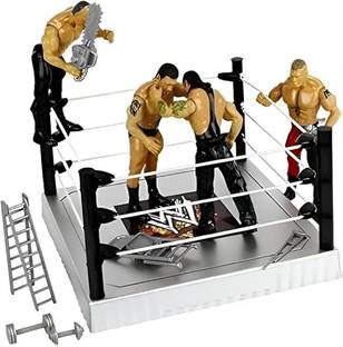 CHIPPI WWE Flexforce 4 Wrestling Action Figures Models Weapons Wrestling Ring Ultimate