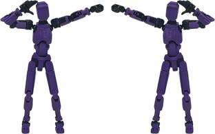 Apsara Gifts Pack of 2 - Dummy 13 Action Figure Articulated 3D Printed Robot