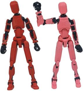 Apsara Gifts Pack of 2 - Dummy 13 Action Figure Articulated 3D Printed Robot