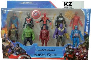 Kidzano Kids superhero action figure toy set avenger toys set of 10 figures