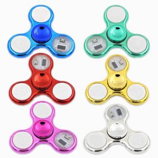 BELOXY Fidget Spinner Metal Toy for Kids with Light (Multi Color)-Pack of 1 Piece