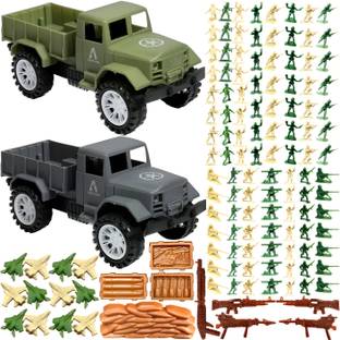 mini gifts Army Toy Set With Army Dumper Truck toy for kids (Multicolor)