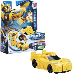 TRANSFORMERS EarthSpark 1-Step Flip Changer Bumblebee 4-Inch, Robot Toys for Ages 6 and Up