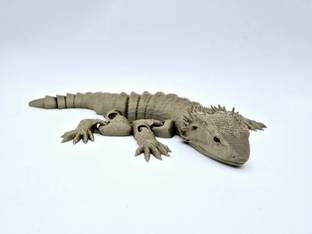 3DRIDALSTUDIO Articulated Flexi Bearded Dragon Lizard 3D Printed Moving Joint Toy