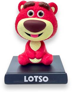 Daiyamondo Sweeten Up Your Collection with Lotso Strawberry Pink Bear Bobble Head Figure