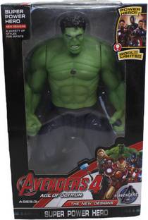 neoinsta shopping Medium size plastic Avenger Hulk action figure toy with accessories for kids