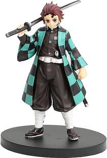 RVM Toys Demon Slayer Tanjiro Kamado Action Figure 16cm Car Dashboard Study Table Toy