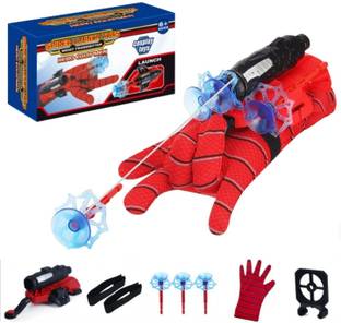 deoxy Kids Spider Web Launcher Toy Set with Heroic Web Shooting Action & Sticky Wall